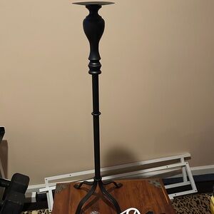 Elegant Black Candle Holder